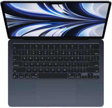 Ноутбук Apple MacBook Air A2681 M2 8 core 16Gb SSD256Gb/8 core GPU 13.6" IPS (2560x1664) macOS midnight WiFi BT Cam (MC7X4HN/A)