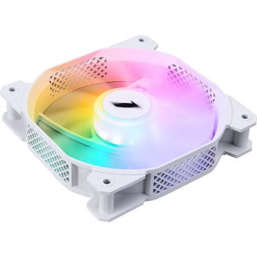 Вентилятор 1STPLAYER F1 White / 120mm FRGB 3pin 12V 1100rpm 38.98cfm 21.97dBA / F1-WH-3P / BULK