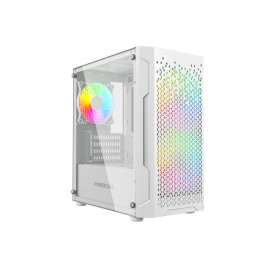 Powercase Mistral Micro Z3W Mesh LED, mATX, 3x120mm, White, CMIMZW-L3