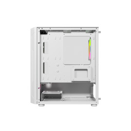 Powercase Mistral Micro Z3W Mesh LED, mATX, 3x120mm, White, CMIMZW-L3