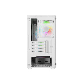 Powercase Mistral Micro Z3W Mesh LED, mATX, 3x120mm, White, CMIMZW-L3