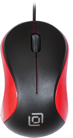 Оклик 115S, проводная, 1200dpi, черный/красный
