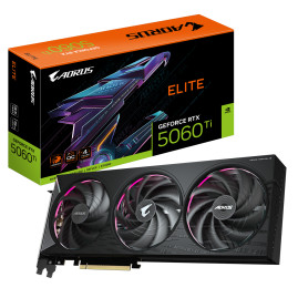 Gigabyte NVIDIA GeForce RTX 5060 Ti ELITE 16GB GDDR7 128bit 3xDP HDMI 3FAN (GV-N506TAORUS E-16GD)