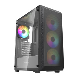 Powercase Mistral S4B ARGB, ATX, 4x120mm ARGB, Black, CMSB-A4