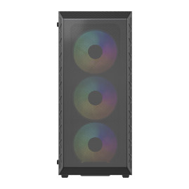 Powercase Mistral S4B ARGB, ATX, 4x120mm ARGB, Black, CMSB-A4