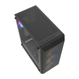 Powercase Mistral S4B ARGB, ATX, 4x120mm ARGB, Black, CMSB-A4