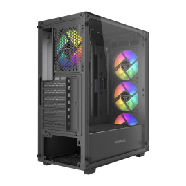 Powercase Mistral S4B ARGB, ATX, 4x120mm ARGB, Black, CMSB-A4