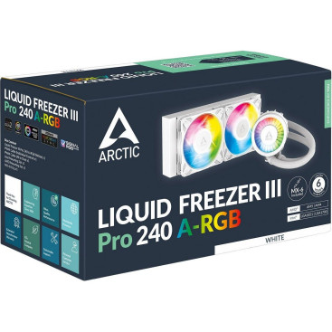Arctic Liquid Freezer III Pro 240 A-RGB, LGA1851/1700/1200/115X/AM5/AM4, ACFRE00186A, белый
