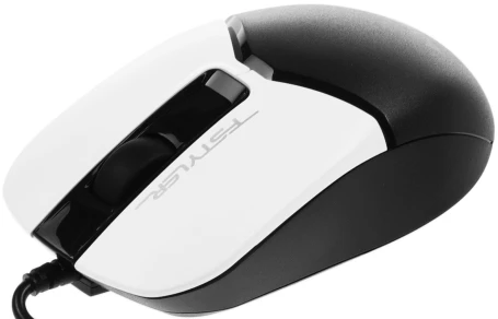 A4Tech Fstyler FM12S Panda, проводная, 1200dpi, белый/черный