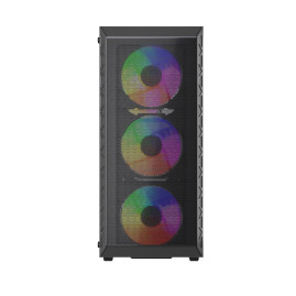 Powercase Mistral S4B, ATX, 4x120mm FRGB, Black, CMSB-L4