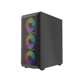 Powercase Mistral S4B, ATX, 4x120mm FRGB, Black, CMSB-L4