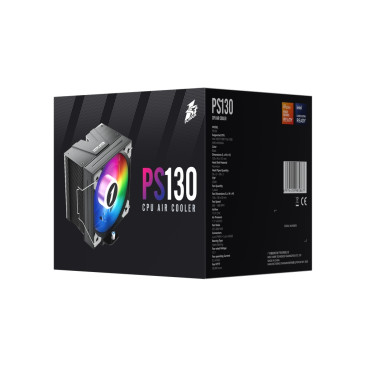 1STPLAYER PS130 Black / PS130-BK TDP 220W FAN 130mm