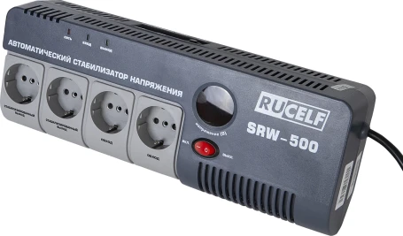 Стабилизатор напряжения Rucelf SRW-500-D 0.5кВА однофазный белый