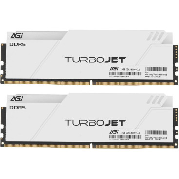 AGI Turbojet RGB White 32GB (2x16GB) DDR5 6000MHz AGI6APD16UD858-DC