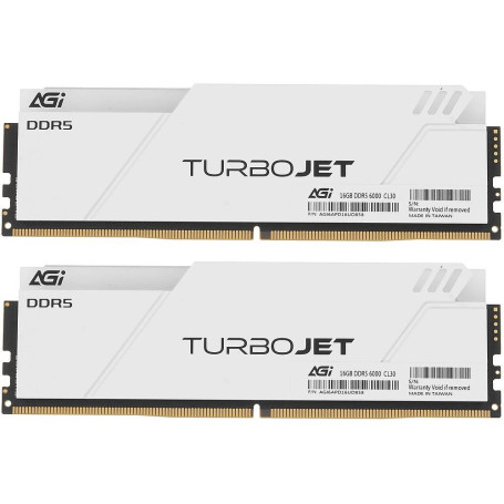 AGI Turbojet RGB White 32GB (2x16GB) DDR5 6000MHz AGI6APD16UD858-DC