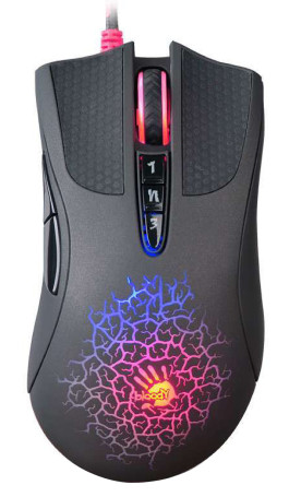 A4Tech Bloody AL90 Blazing, проводная, 12000dpi, черный