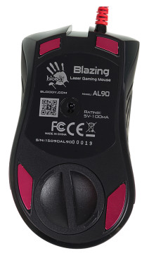 A4Tech Bloody AL90 Blazing, проводная, 12000dpi, черный