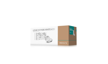 DEEPCOOL LE240 V2 PURE WHITE, LGA1851/1700/1200/115X/AM5/AM4, White