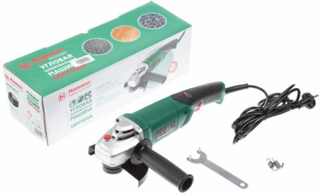 Углошлифовальная машина Hammer Flex USM1050A 1050Вт 11000об/мин рез.шпин.:M14 d=125мм (28444)