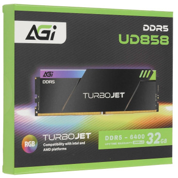 AGI Turbojet RGB 32GB (2x16GB) DDR5 6400MHz AGI6IPC16UD858-DC