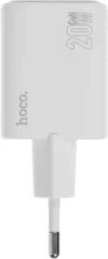 Сетевое зар./устр. Hoco N41 Almighty White 20W 3A (PD+QC+AFC) USB-A/Type-C универсальное белый