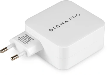 Сетевое зар./устр. Digma Pro DPW10B 100W 5A (PD+QC) 2хUSB-C/USB-A универсальное белый (DPW1B0G012WH)