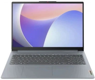 Ноутбук Lenovo IdeaPad Slim 3 15IRU8 Core i3 1315U 8Gb SSD512Gb Intel UHD Graphics 15.6" IPS FHD (1920x1080) без ОС grey WiFi BT Cam (82X700EEUE)