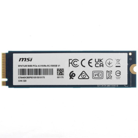 MSI SPATIUM M450 V1 500GB M.2 2280 S78-440K380-P83