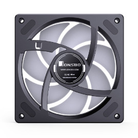 Вентилятор JONSBO ZB-120BR 120х120х28мм REVERSE (60шт/кор, PWM, ARGB LED, 700-2400об/мин, черный) Retail