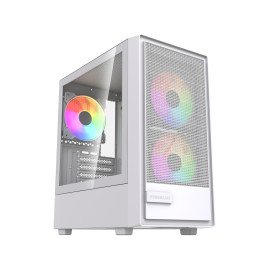 Powercase Mistral SM02 ARGB, mATX, 3x120mm ARGB, White, CMMSM02W-A3