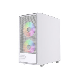 Powercase Mistral SM02 ARGB, mATX, 3x120mm ARGB, White, CMMSM02W-A3