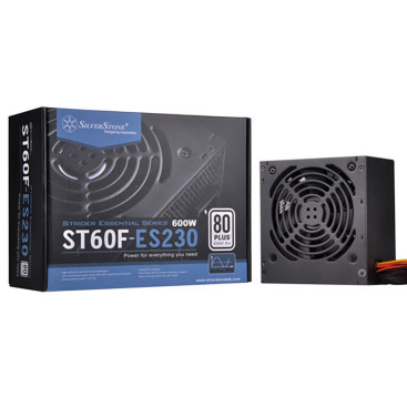Silverstone SST-ST60F-ES230 V1.0, 600W, 80 PLUS, SST-ST60F-ES230, черный