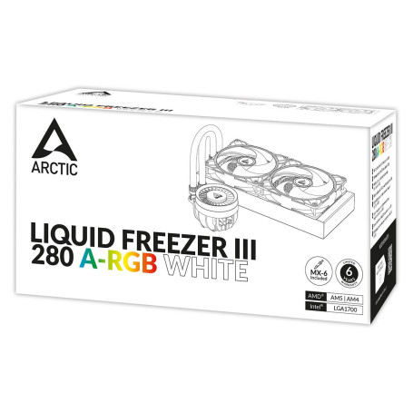 Arctic Liquid Freezer III-280 A-RGB, LGA1851/1700/1200/115X/AM5/AM4, ACFRE00151A, белый
