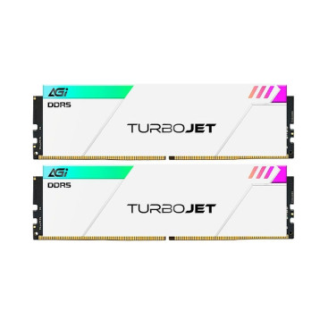AGI Turbojet RGB White 32GB (2x16GB) DDR5 6400MHz AGI6IPD16UD858-DC