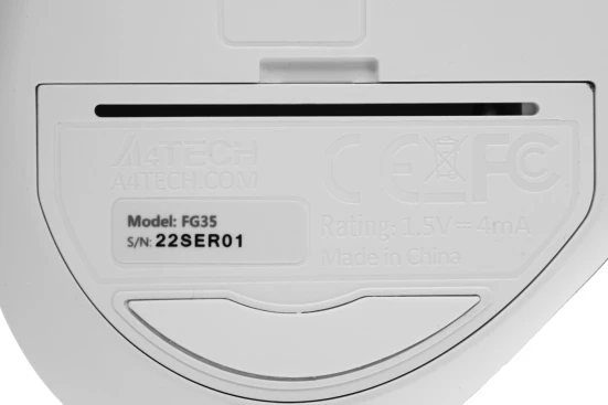 A4Tech Fstyler FG35, беспроводная, 2000dpi, розовый/белый