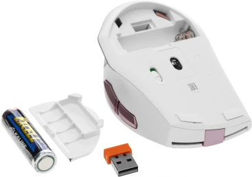A4Tech Fstyler FG35, беспроводная, 2000dpi, розовый/белый