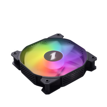 Вентилятор 1STPLAYER F7R Black / 120mm Reverse ARGB 3pin 5V PWM 4pin 12V 600-1800rpm 56.34cfm 36.99dBA / F7R-BK / BULK