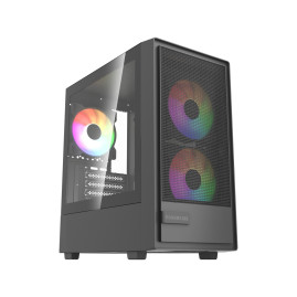 Powercase Mistral SM02 ARGB, mATX, 3x120mm ARGB, Black, CMMSM02B-A3