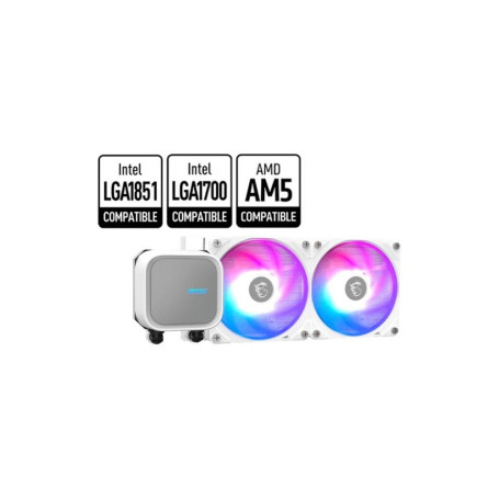 MSI MAG CORELIQUID A13 240 White, LGA1851/1700/1200/115X/AM5/AM4, 306-7ZWCA21-L80, белый