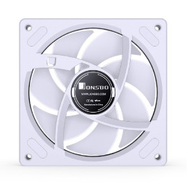 Вентилятор JONSBO ZB-120WR 120х120х28мм REVERSE (60шт/кор, PWM, ARGB LED, 700-2400об/мин, белый) Retail