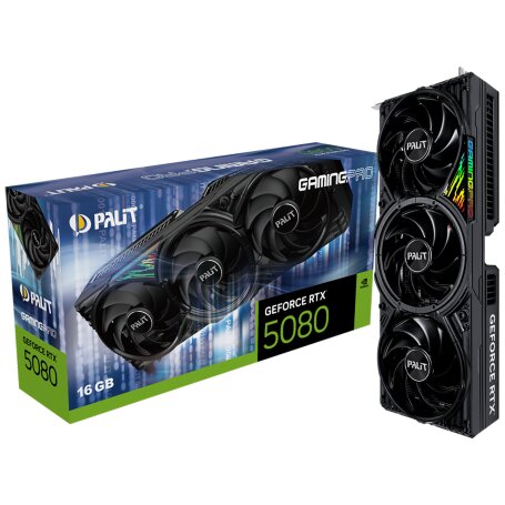 Palit NVIDIA GeForce RTX 5080 GAMINGPRO 16GB (NE75080019T2-GB2031A)