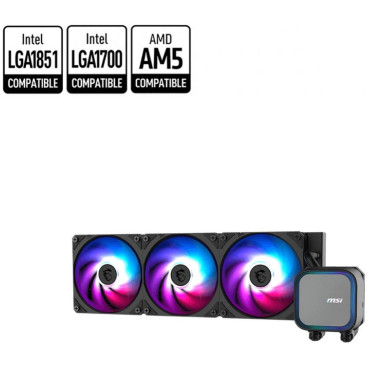 MSI MAG CORELIQUID A13 360, LGA1851/1700/1200/115X/AM5/AM4, 306-7ZWDA11-L80, черный