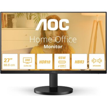 27" AOC 4K U27B3CF, черный