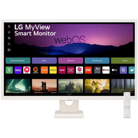 31.5" LG FHD 32SR50F-W, белый