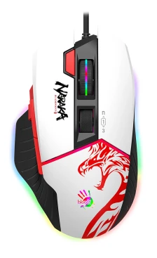 A4Tech Bloody W95 Max Naraka, проводная, 12000dpi, белый/рисунок
