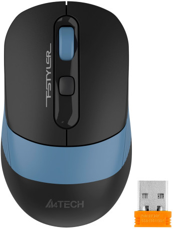 A4Tech Fstyler FB10CS, беспроводная, 2000dpi, черный/синий