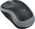Logitech M185, беспроводная, 1000dpi, черный/серый