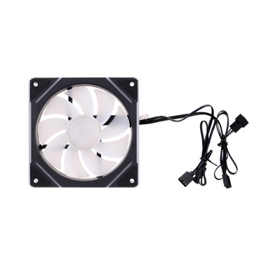Вентилятор 1STPLAYER FC7 Black / 120mm ARGB 3pin 5V PWM 4pin 12V 600-1800rpm 47.65cfm 32.2dBA / FC7-BK / BULK