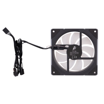 Вентилятор 1STPLAYER FC7 Black / 120mm ARGB 3pin 5V PWM 4pin 12V 600-1800rpm 47.65cfm 32.2dBA / FC7-BK / BULK
