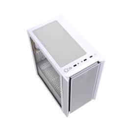 Powercase Mistral SM03 ARGB, mATX, 3x120mm ARGB, White, CMMSM03W-A3
